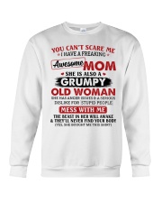 U Can't Scare Me I Have A Awesome Mom To Daughter Crewneck Sweatshirt tile