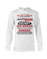 U Can't Scare Me I Have A Awesome Mom To Daughter Long Sleeve Tee tile