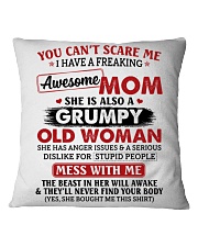 U Can't Scare Me I Have A Awesome Mom To Daughter Square Pillowcase tile