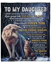 I Didn't Give U Gift Of Life Wolf Mom To Daughter Fleece Blanket - 50" x 60" front