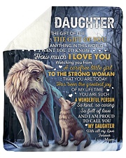 I Didn't Give U Gift Of Life Wolf Mom To Daughter Sherpa Fleece Blanket tile