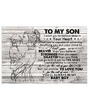 I Want U To Believe Deep In Your Heart-Mom To Son Horizontal Poster tile