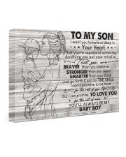 I Want U To Believe Deep In Your Heart-Mom To Son 24x16 Gallery Wrapped Canvas Prints front