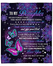Never Forget The Most Important Thing To Daughter Fleece Blanket - 50" x 60" front