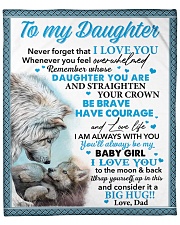 Never Forget That I Love You Dad To Daughter Fleece Blanket - 50" x 60" front