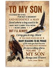 I Closed My Eyes For But A Moment Eagle Mom To Son Vertical Poster tile