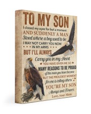 I Closed My Eyes For But A Moment Eagle Mom To Son Gallery Wrapped Canvas Prints tile