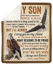 I Closed My Eyes For But A Moment Eagle Mom To Son Sherpa Fleece Blanket tile
