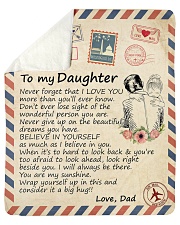 Big hug-Never forget that I love U Dad-To-Daughter Sherpa Fleece Blanket tile