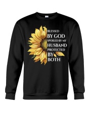 Blessed By God Spoiled By My Husband Crewneck Sweatshirt tile