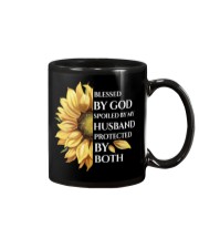 Blessed By God Spoiled By My Husband Mug tile