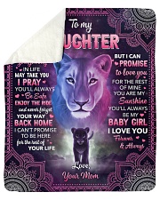 Whenever Your Journey In Life Lion Mom To Daughter Sherpa Fleece Blanket tile