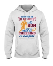 Don't Tell Me To Be Quiet Hooded Sweatshirt thumbnail