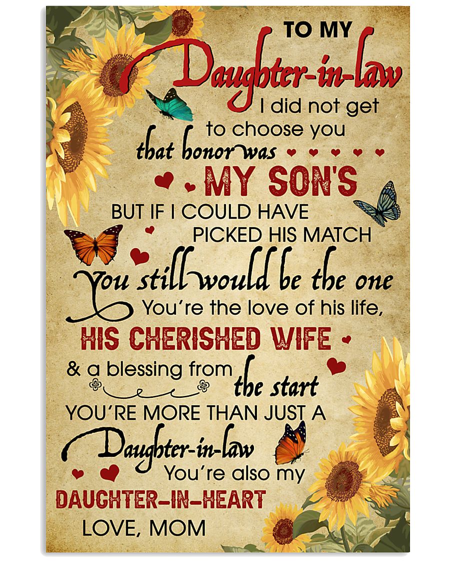 Daughter-In-Law Sunflower U Still Would Be The One 11x17 Poster