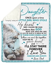 Daughter Keep Me In Heart I'll Stay There Forever Sherpa Fleece Blanket tile