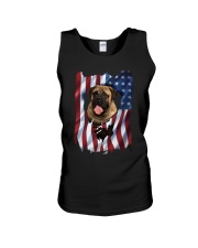 American Flag Bullmastiff Unisex Tank thumbnail