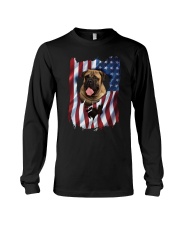 American Flag Bullmastiff Long Sleeve Tee thumbnail