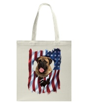 American Flag Bullmastiff Tote Bag thumbnail