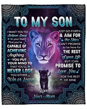 I Want U To Belive Deep Lion Mom To Son Fleece Blanket - 50" x 60" front