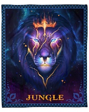 Jungle - Lion Mom To Son Fleece Blanket - 50" x 60" front