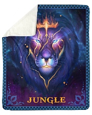 Jungle - Lion Mom To Son Sherpa Fleece Blanket tile