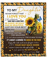 Never Forget That I Love Sunflower Dad To Daughter Fleece Blanket - 50" x 60" front