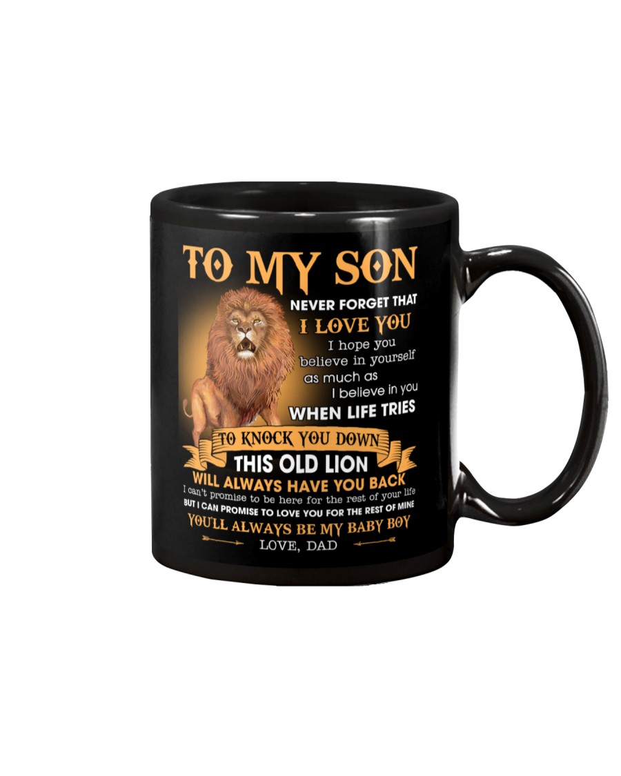 Son This Old Lion Will Always Have Your Back Mug