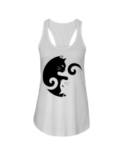 Yin Yang Cat Ladies Flowy Tank thumbnail