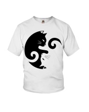 Yin Yang Cat Youth T-Shirt thumbnail