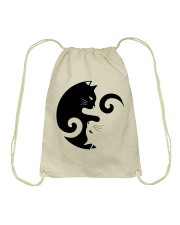 Yin Yang Cat Drawstring Bag thumbnail