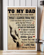 To my Dad thank you for the love and support 11x17 Poster lifestyle-poster-4