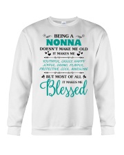 Being A Nonna Makes Me Blessed Crewneck Sweatshirt thumbnail