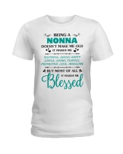 Being A Nonna Makes Me Blessed Ladies T-Shirt thumbnail