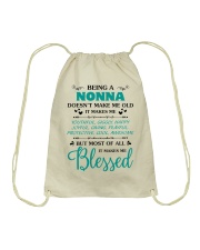 Being A Nonna Makes Me Blessed Drawstring Bag thumbnail