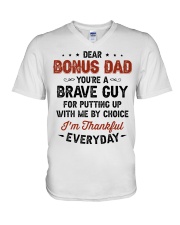 You're A Brave Guy I'm Thankful Everyday - For Dad V-Neck T-Shirt tile