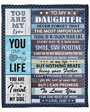 Never Forget The Important Thing Dad To Daughter Fleece Blanket - 50" x 60" front