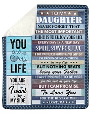 Never Forget The Important Thing Dad To Daughter Sherpa Fleece Blanket tile