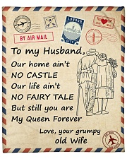 Our Home Ain't No Castle - Wife To Husband Fleece Blanket - 50" x 60" front