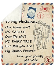 Our Home Ain't No Castle - Wife To Husband Sherpa Fleece Blanket tile