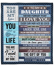 Never Forget That I Love U Dad To Daughter Fleece Blanket - 50" x 60" front