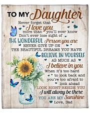 Never Forget That I Love You Dad To Daughter Fleece Blanket - 50" x 60" front