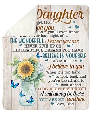 Never Forget That I Love You Dad To Daughter Sherpa Fleece Blanket tile