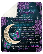 Purple Flower Once Upon A Time Mom To Daughter Sherpa Fleece Blanket tile