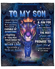 I Want U To Belive Deep Lion Mom To Son Fleece Blanket - 50" x 60" front