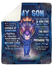I Want U To Belive Deep Lion Mom To Son Sherpa Fleece Blanket tile