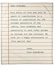 Your Story Of Love Notebook Grandkids To Grandma Fleece Blanket - 50" x 60" front