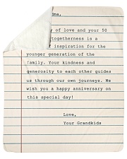 Your Story Of Love Notebook Grandkids To Grandma Sherpa Fleece Blanket tile