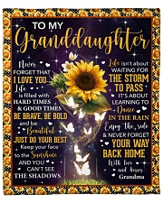 Never Forget I Love U Sunflower GM To GD Fleece Blanket - 50" x 60" front
