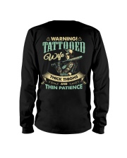 Tattooed Wife With Thick Thighs And Thin Patience Long Sleeve Tee thumbnail