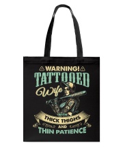 Tattooed Wife With Thick Thighs And Thin Patience Tote Bag thumbnail